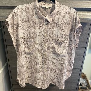 Loft XL Snakeskin Blouse